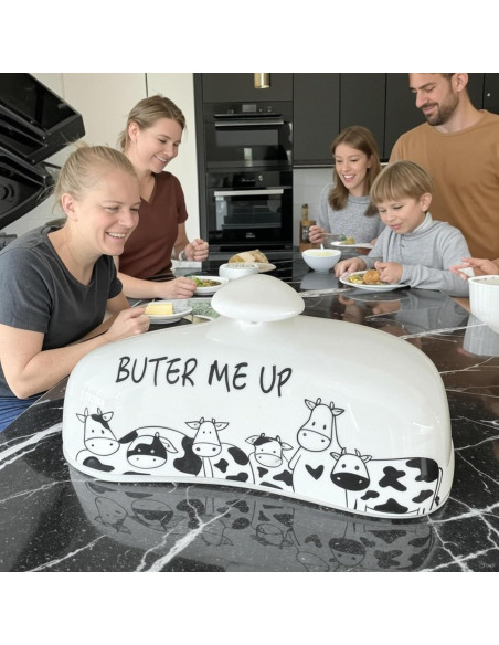 Plato para Mantequilla Lumicook Grande con Tapa de Acacia