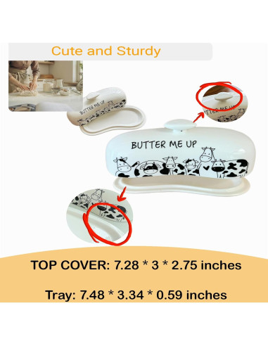 Plato para Mantequilla Lumicook Grande con Tapa de Acacia