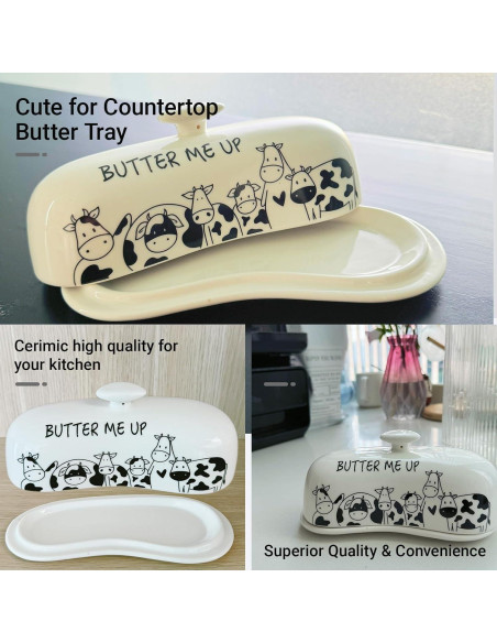 Plato para Mantequilla Lumicook Grande con Tapa de Acacia