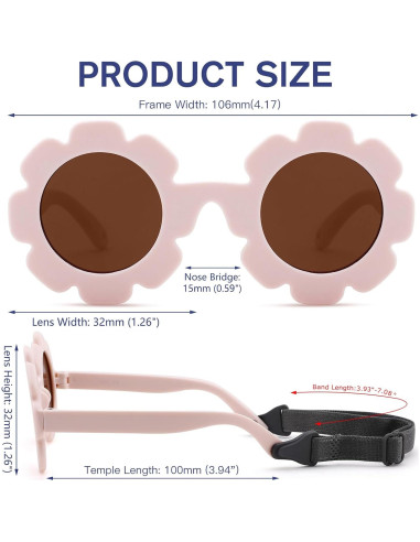 Gafas de sol polarizadas Melpomenia para bebés 0-24 meses