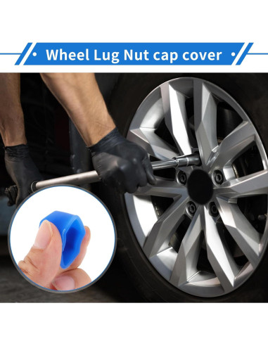 Tuerca de Pernos de Rueda 17mm VekAuto Azul Silicona