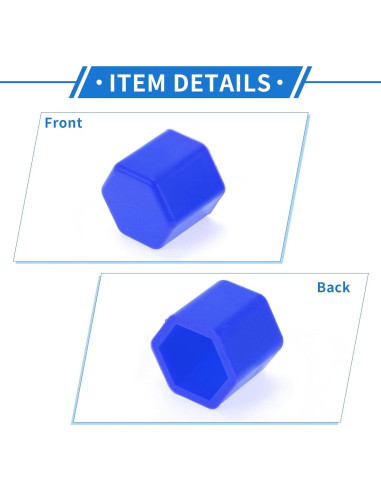 Tuerca de Pernos de Rueda 17mm VekAuto Azul Silicona