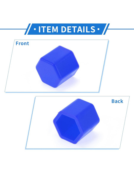 Tuerca de Pernos de Rueda 17mm VekAuto Azul Silicona