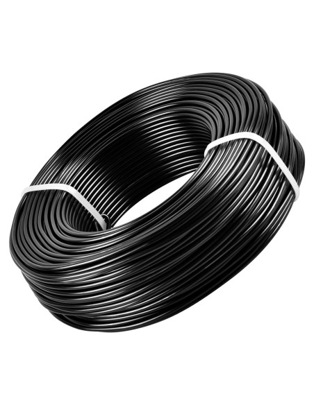 Alambre de Aluminio Negro 12 Gauge 55m para Manualidades Skartgripir