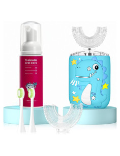 Cepillo de Dientes Eléctrico Infantil PVOGRT Azul 360 IPX7