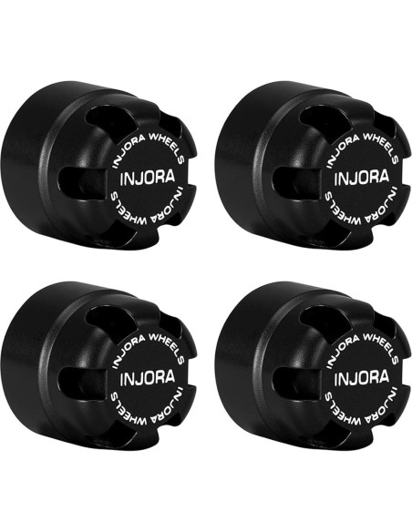 Tuercas de Bloqueo M2.5 INJORA con Tapa de Aluminio - Negro