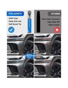 Pintura de Retocado TESLAUNCH 1H9 Perla Gris Nebulosa 12ml 2