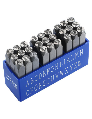 Juego de Sellos Metálicos Lingvee 6mm para Joyería y Artesanía