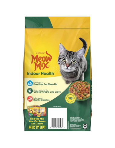 Comida Seca para Gatos Meow Mix Salud Interior 4x1.43kg