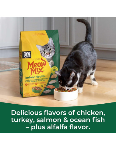Comida Seca para Gatos Meow Mix Salud Interior 4x1.43kg