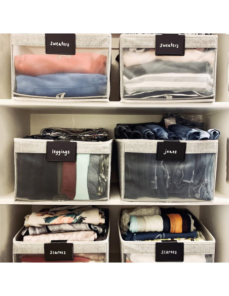 Soportes de Etiquetas TINSKY 18PCS Reutilizables para Cestas