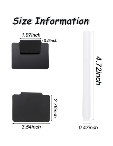 Soportes de Etiquetas TINSKY 18PCS Reutilizables para Cestas