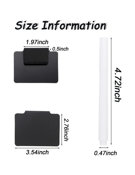 Soportes de Etiquetas TINSKY 18PCS Reutilizables para Cestas