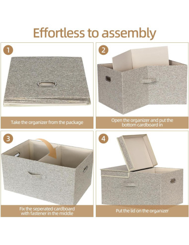 Organizador de Maletero BinWhiz 70L Beige 59.4x39.9x29.9 cm