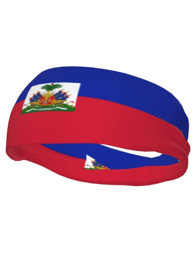 Banda deportiva Gelxicu bandera de Haití unisex para ejercicio