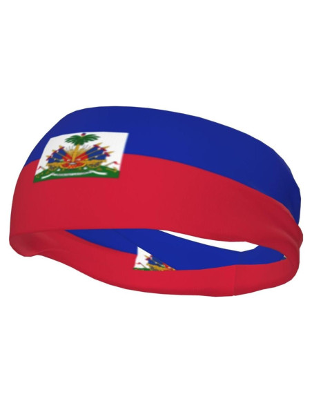 Banda deportiva Gelxicu bandera de Haití unisex para ejercicio