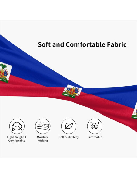 Banda deportiva Gelxicu bandera de Haití unisex para ejercicio