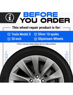 Pintura de Retoque Zink Wheels para Rines Tesla Model X 15ml 2