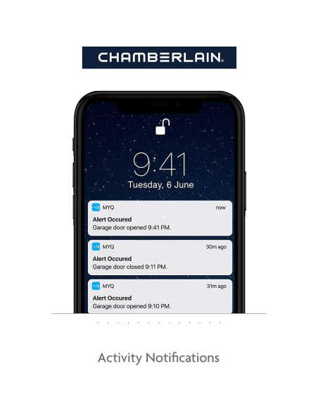 Abridor de puerta de garaje inteligente Chamberlain B4603T 3/4 HP