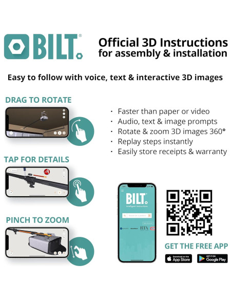 Abridor de puerta de garaje inteligente Chamberlain B4603T 3/4 HP