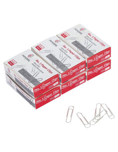 Clips de Papel Antideslizantes PAPERPAL No. 1 - 600 Piezas