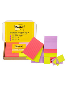 Notas Super Adhesivas Post-it 12 Blocs Multicolor 90 Hojas