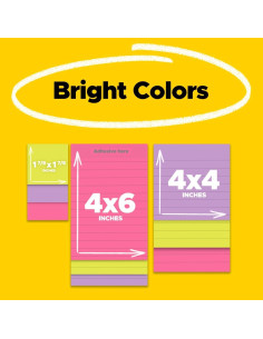 Notas Super Adhesivas Post-it 12 Blocs Multicolor 90 Hojas 2