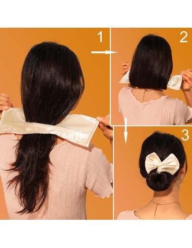 6 Piezas Hacedor de Moño Mágico DINPREY Floral B para Cabello