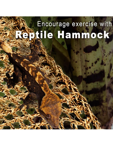 Hamaca para Reptiles SunGrow 19.8x19.8x27.9 cm Tejida a Mano