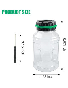 Contador de Monedas Digital QPEY 1.8L con Pantalla LCD Verde 2