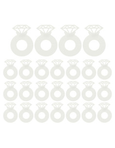 Marcadores de Copas de Vino PATIKIL 25 Pcs Beige Papel Grueso