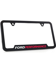 Marco de Placa de Licencia Ford Performance Negro UV 30.48x15.24cm 2