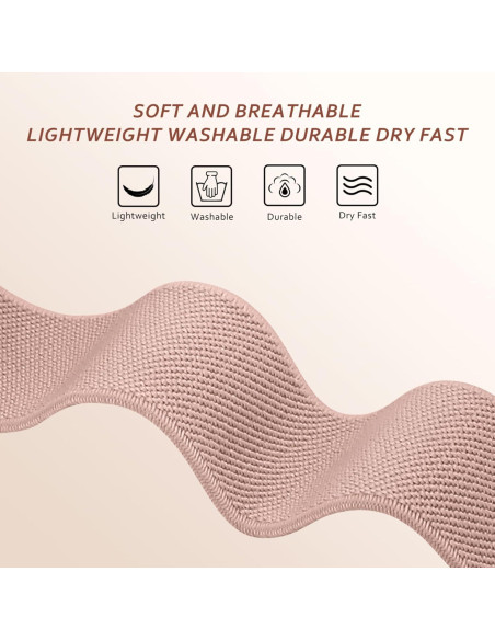 Paquete de 3 bandas elásticas de nylon 22mm para reloj Woneligo