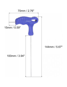 Llave Hexagonal con Punta Esférica TOP-VIGOR 1.5mm 2Pcs 2