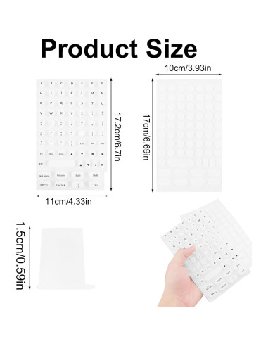 Funda de Teclado Elevada CZMZHFC para Uñas Largas - Silicona