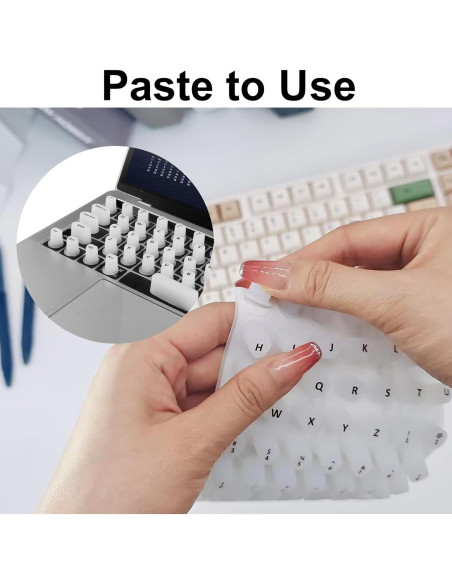 Funda de Teclado Elevada CZMZHFC para Uñas Largas - Silicona