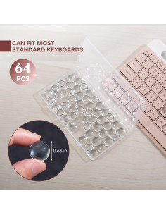 Calcomanías Transparentes para Teclado imComor 64PCS Uñas Largas 2
