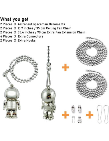 Cadena de Extensión para Luz de Ventilador Swiky Astronauta