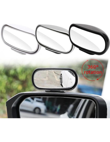 Espejo de Punto Ciego SANMLX HD Ajustable 2 Piezas