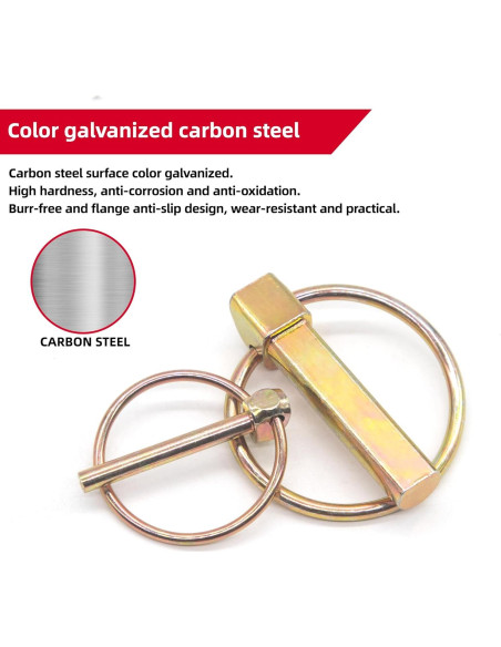 Kit de Pasadores de Seguridad AIMUNOK 1/4" - 8 Piezas