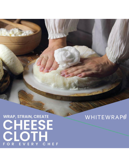 Gasa de Algodón Orgánico WHITEWRAP Grado 50 50x50 cm