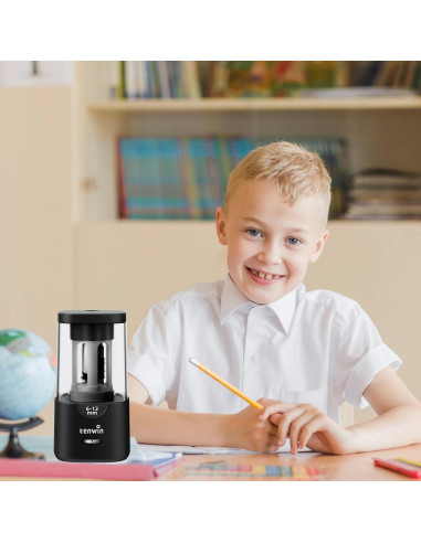 Sacapuntas Eléctrico Tenwin TW8041 - Afilado Rápido 6-12mm