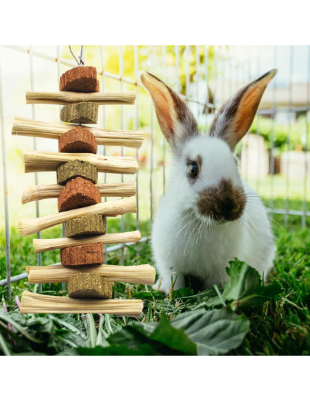 Juguetes de Masticar para Conejos Kathson - 4 Piezas Naturales