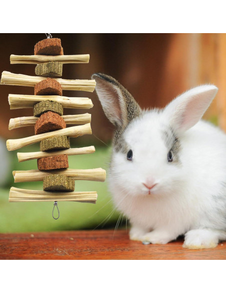 Juguetes de Masticar para Conejos Kathson - 4 Piezas Naturales