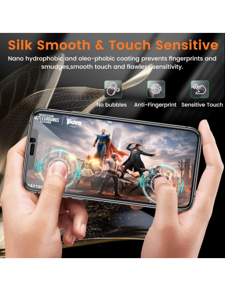 Protector de Pantalla Privado Lesakit para iPhone 11 6.1" 9H