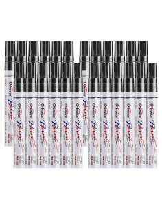 Marcadores Permanentes a Base de Aceite Overseas 24 Pcs Negros