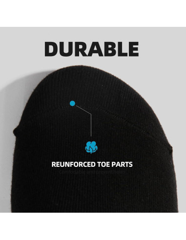 Calcetines Cortos de Algodón Antideslizantes B-multi 6-12 Pares