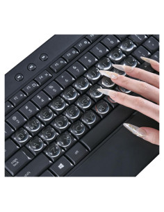 Pegatinas de Teclado para Uñas Largas DAMMOMKO 54PCS Vidrio