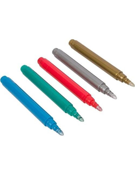 Marcadores de Copas de Vino Alchemy Bar Goods - 5 Colores Metálicos