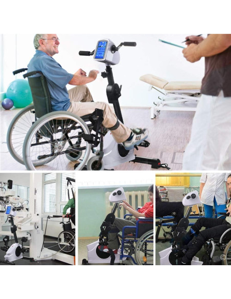 Entrenador de bicicleta de rehabilitación EBEST con pantalla LCD